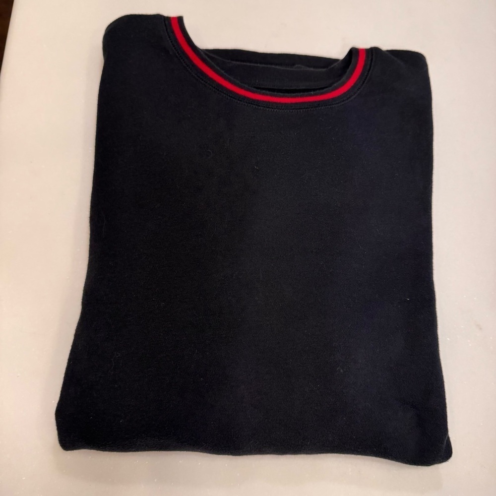 Polo Ralph Lauren Men’s Sweatshirt / Sleepwear Black W/ Red Trim Size XLT